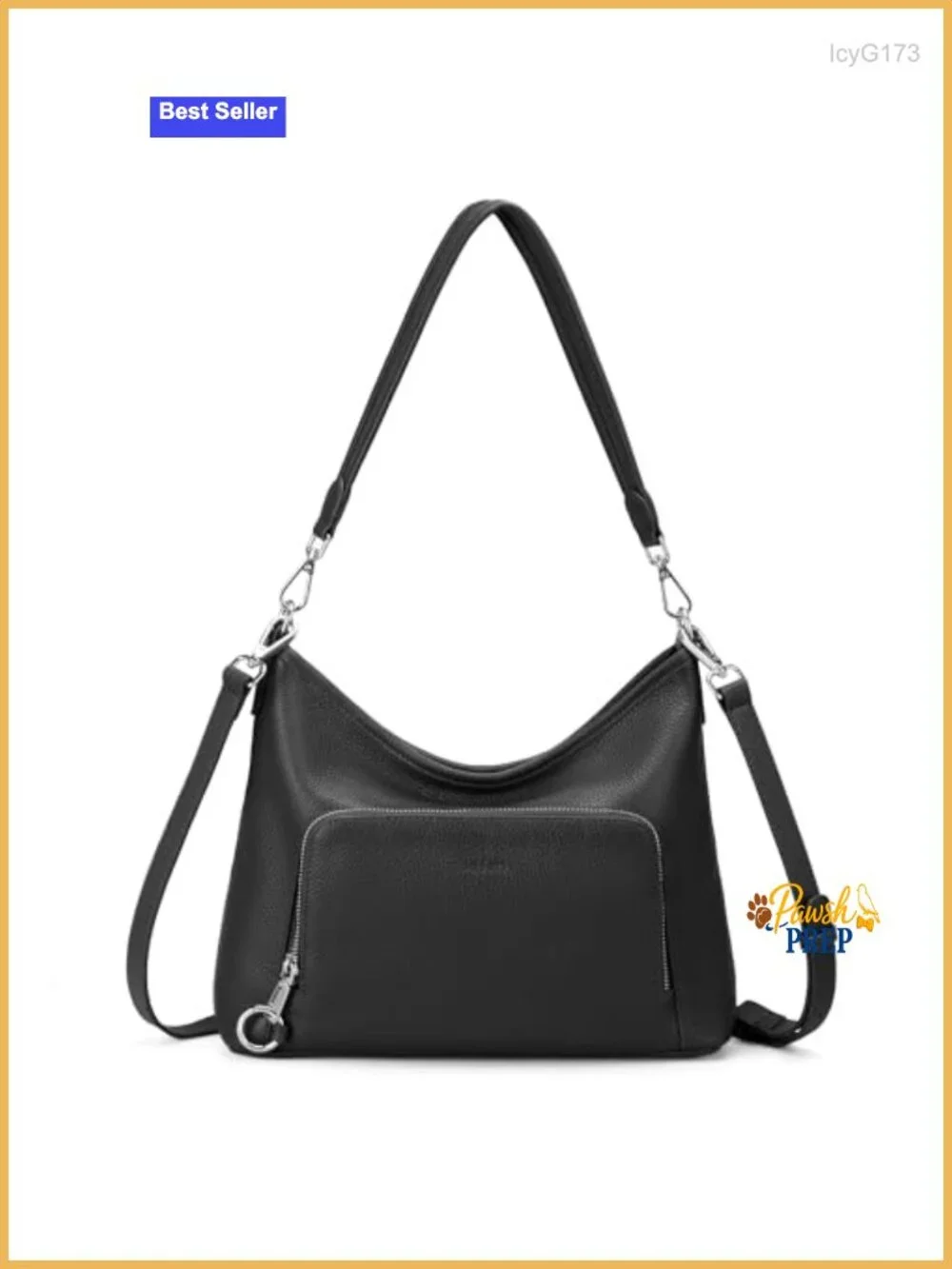 Genuine Leather Hobo Bag Women Antitheft Crossbody RFID Purse
